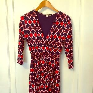 Gorgeous dress by 41Hawthorn geo print faux wrap